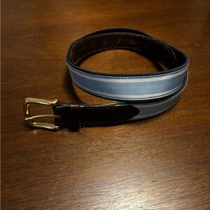 Vineyard Vines Stylish Blue and Brown Men's Belt Size 34